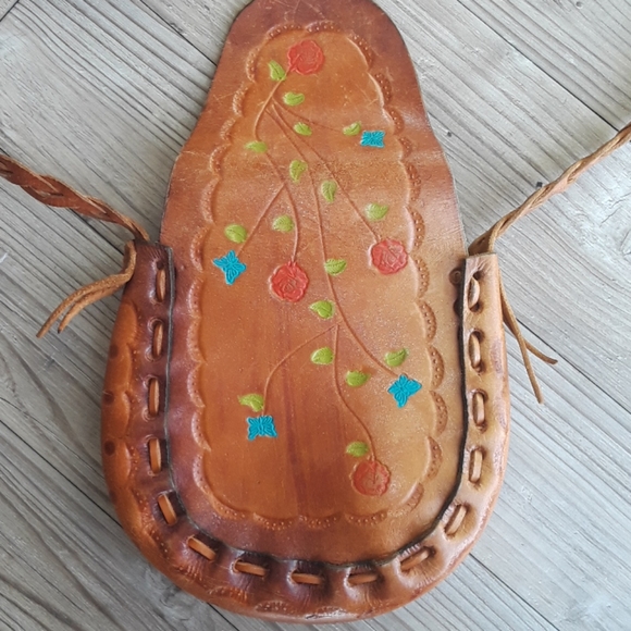 Vintage leather satchel - Picture 4 of 9